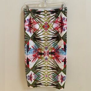 NWOT | Glamorous | Tropical Midi Skirt | Size M